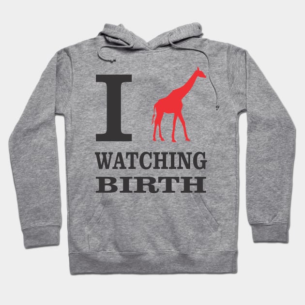 Giraffe Birth Love Hoodie by CrazyCreature